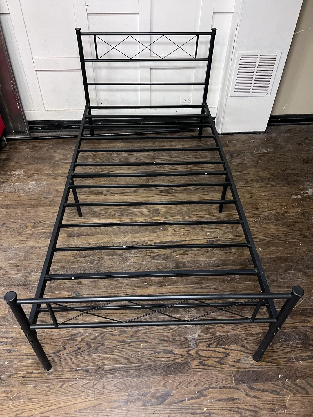 Black Metal Twin Bed Frame - photo 3