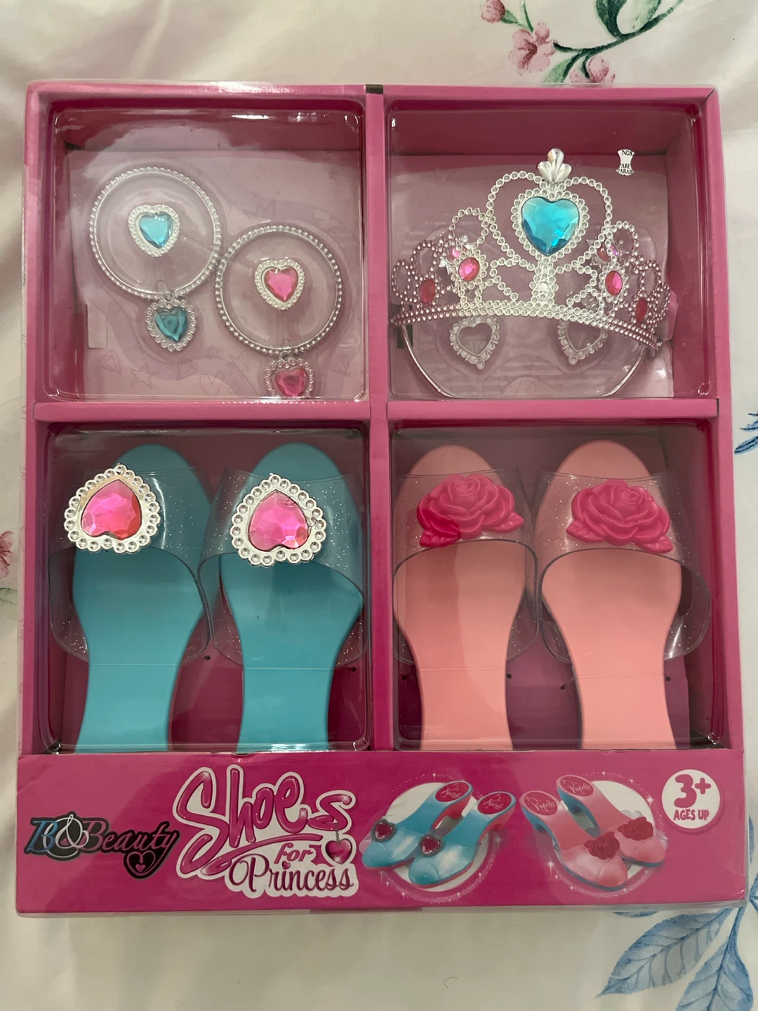 Princess Shoes and Tiara Toy Set