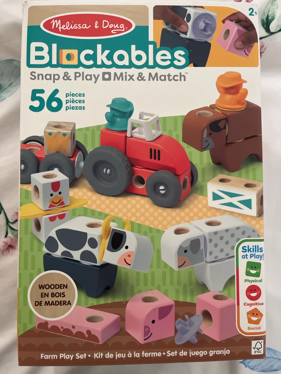 Melissa & Doug Blockables Farm Play Set