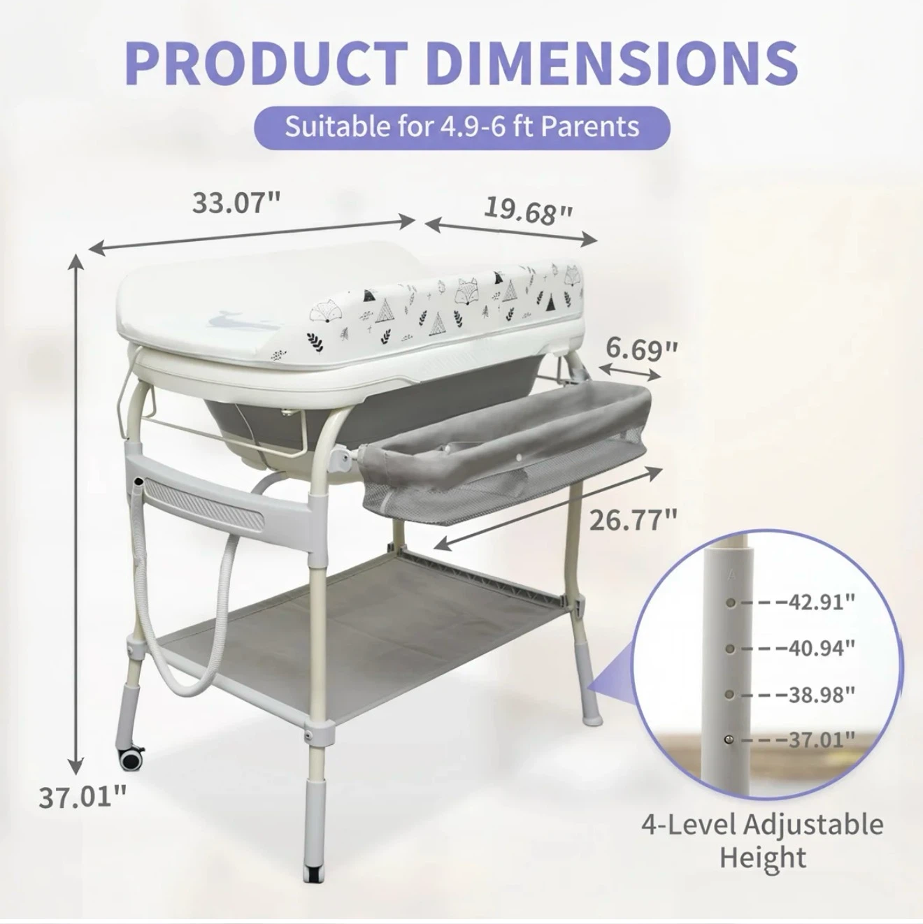 Baby Changing Table with Bathtub - photo 3