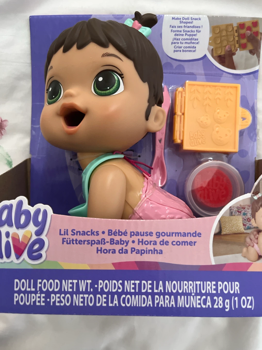 Baby Alive Lil Snacks Doll Food - 28g and Doll