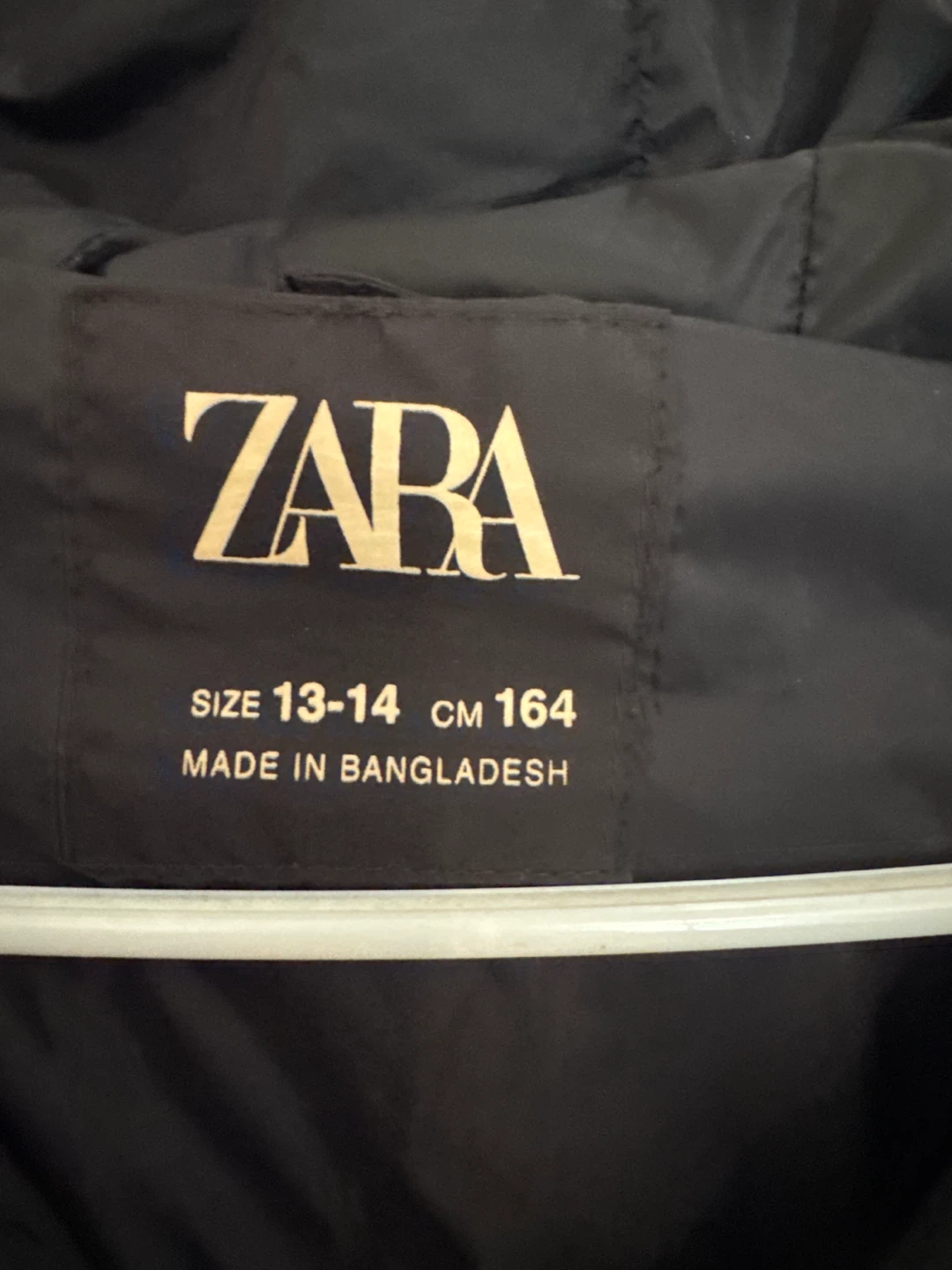 ZARA Puffer Jacket - Black, Size 13-14 - photo 2