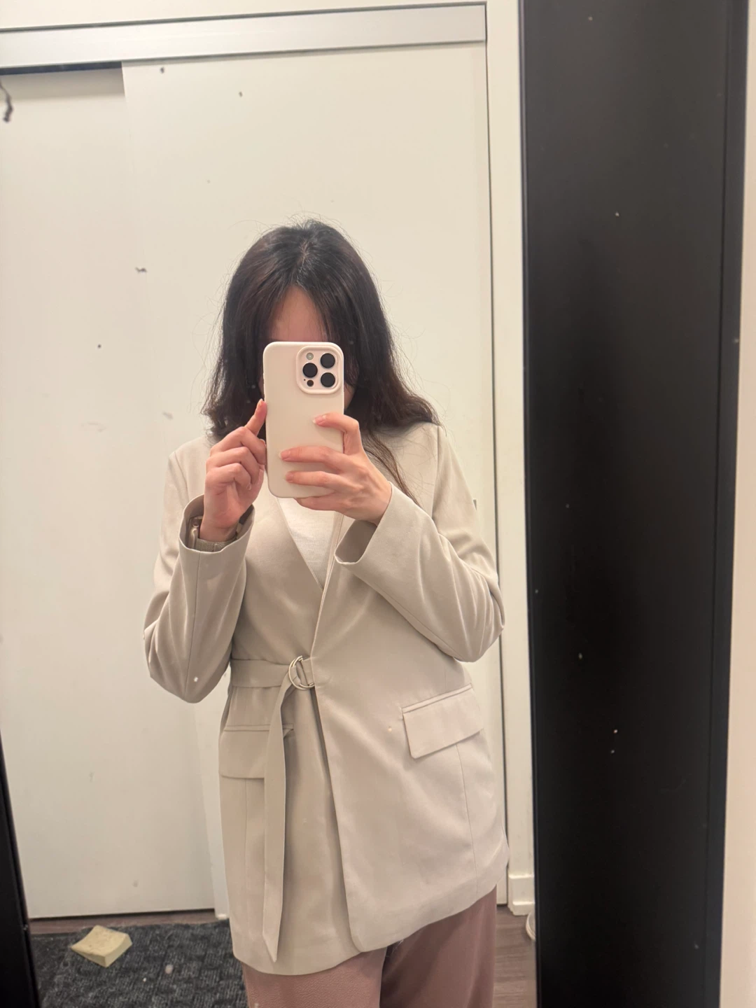 Mendy Beige Blazer Size S