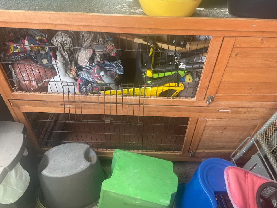 Rabbit cage two storey