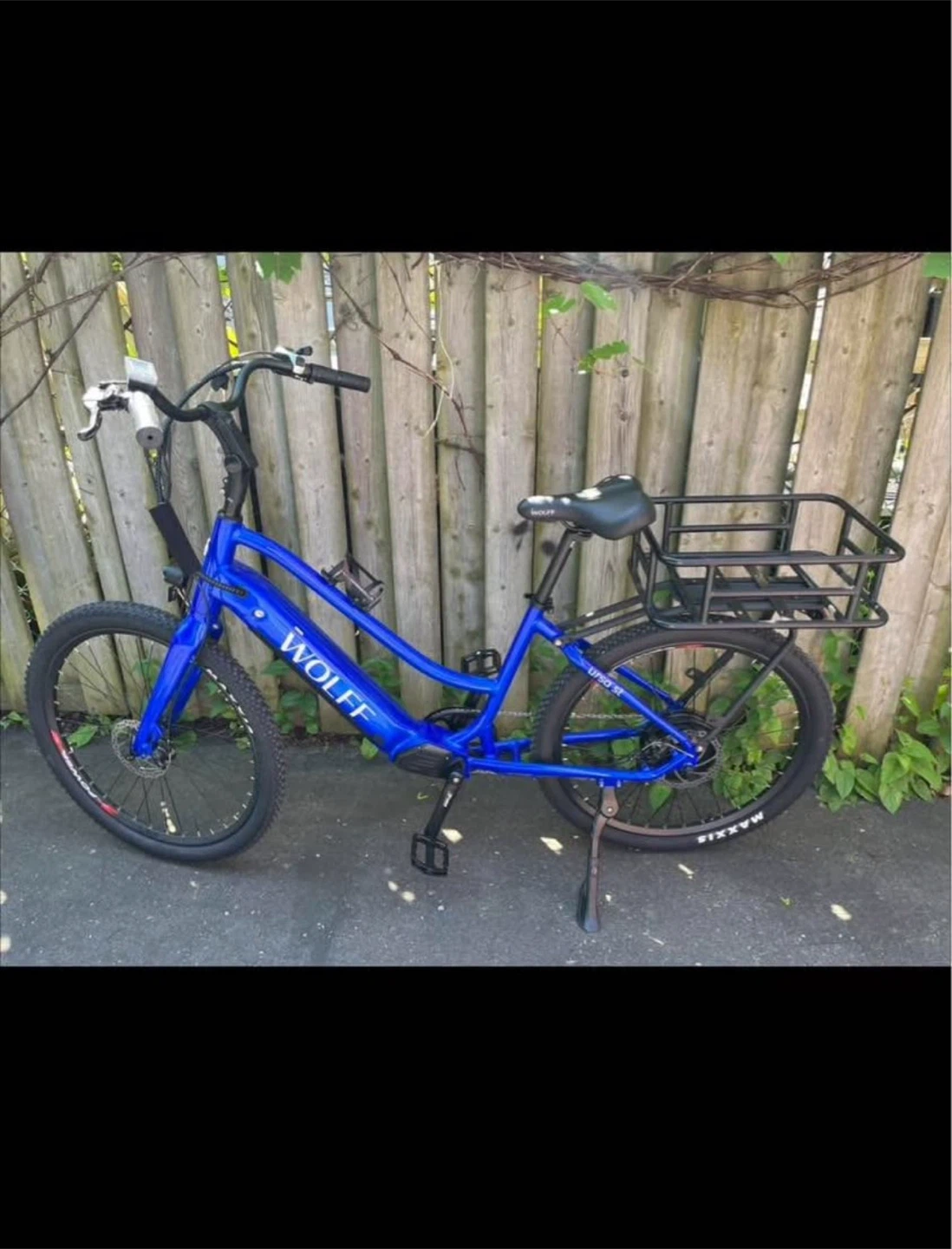 Wolff Sapphire Blue Electric Bicycle with Cargo Rack - photo 3