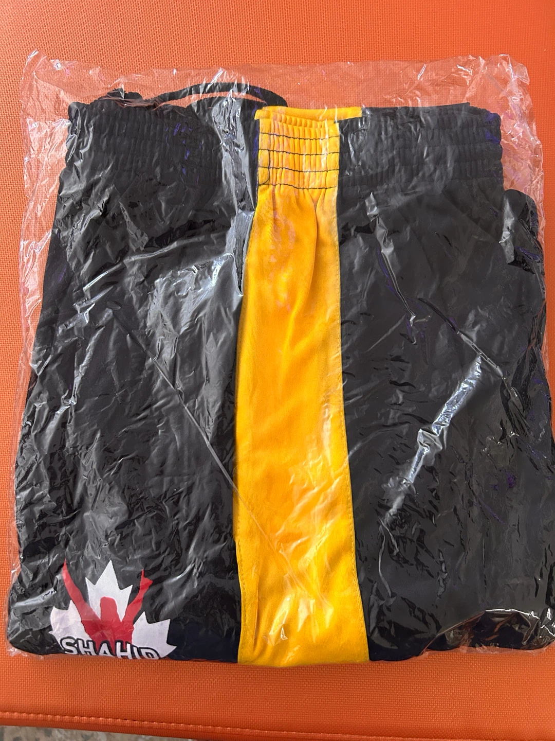 Track Pants - Black/Yellow - Size M