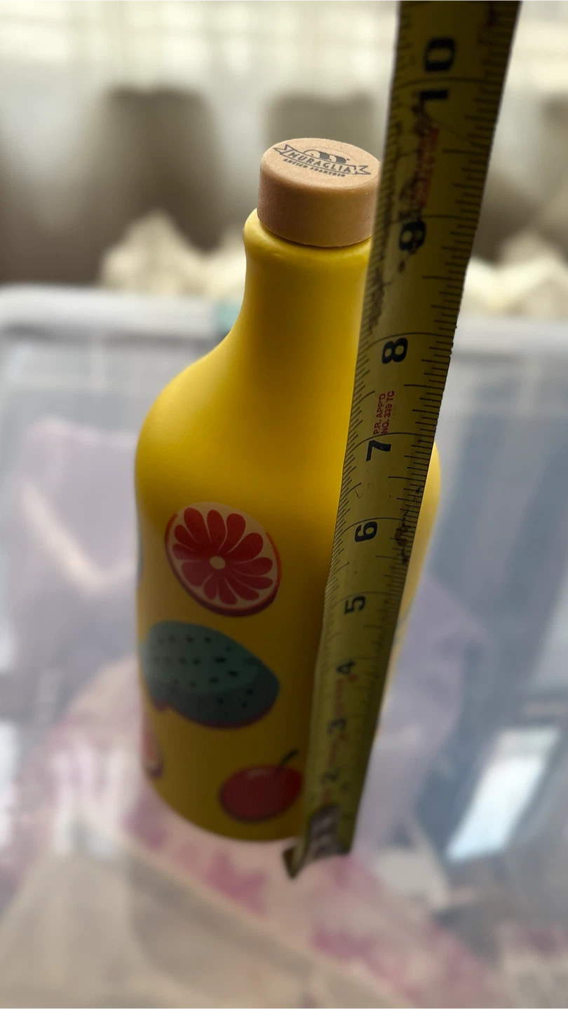 Muraglia Ceramic Olive Oil Bottle - Yellow - photo 5