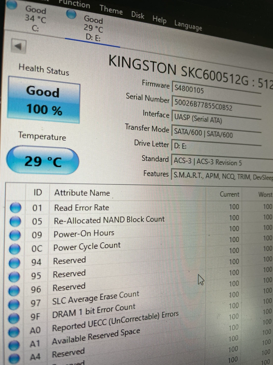 Kingston 512Gb SSD 2.5’’ - photo 2