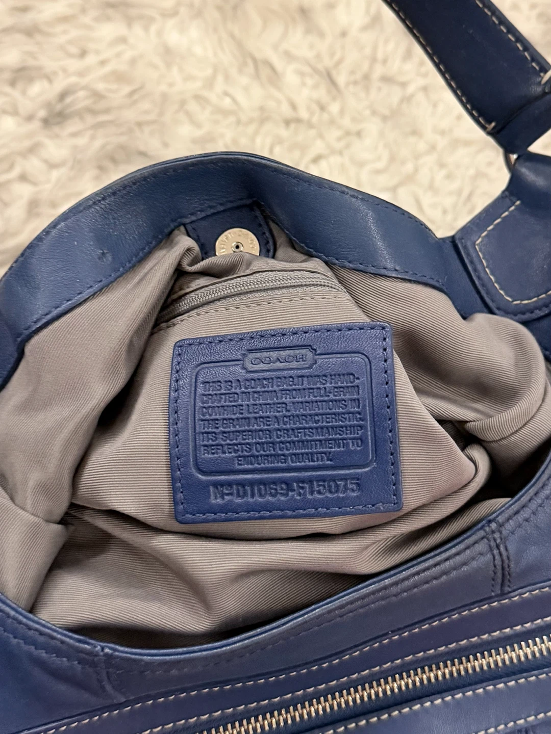 Coach Lynn Hobo Shoulder Bag - Royal Blue - photo 4