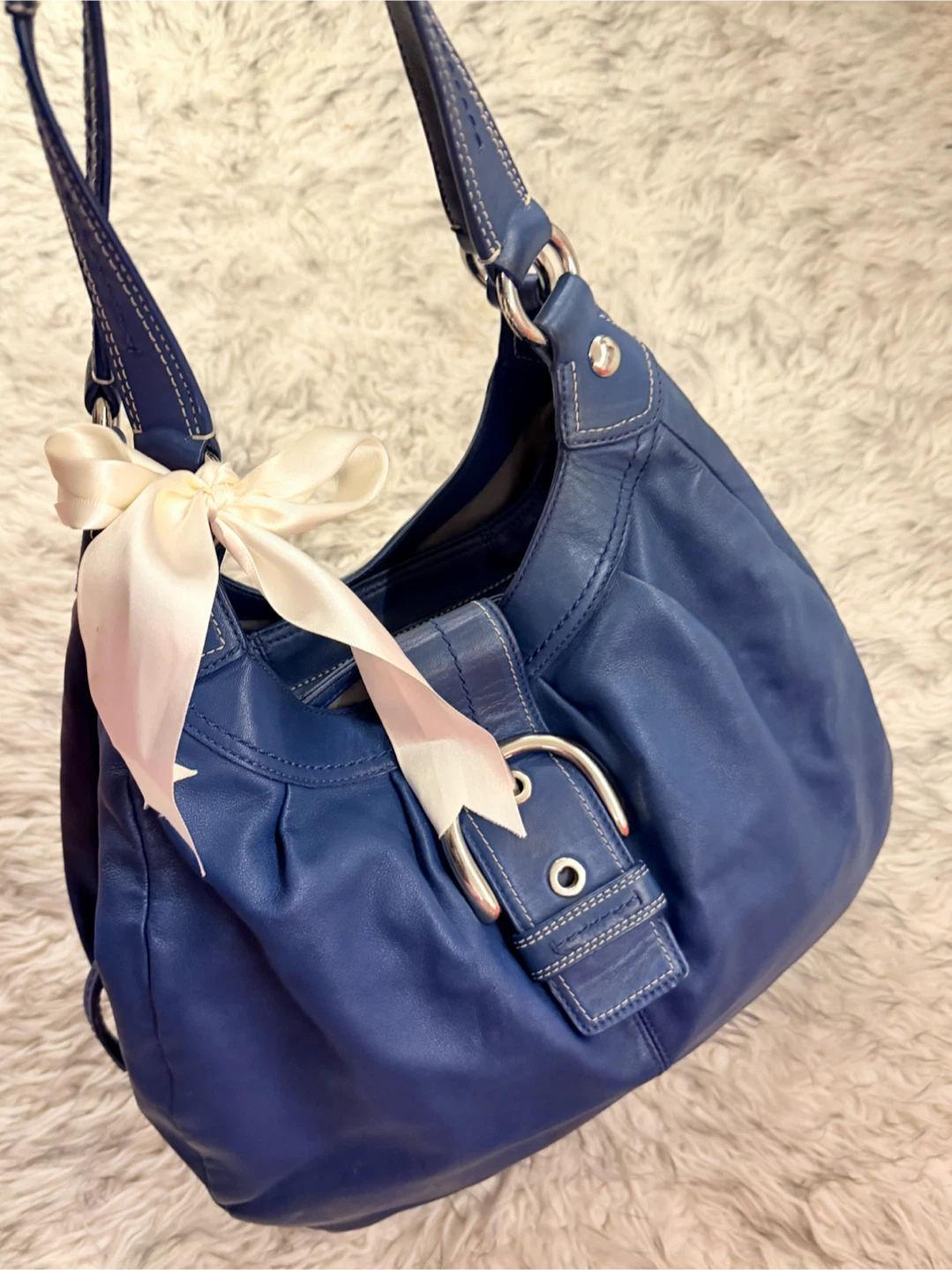 Coach Lynn Hobo Shoulder Bag - Royal Blue - photo 5