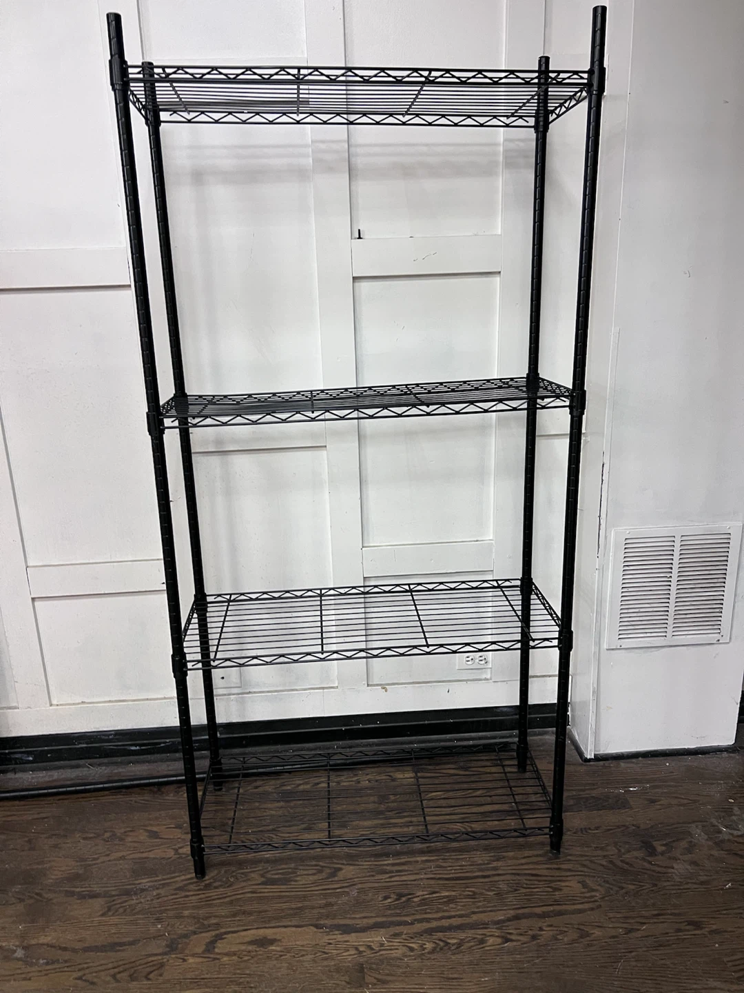 Black Wire Shelving Unit - 4 Tiers