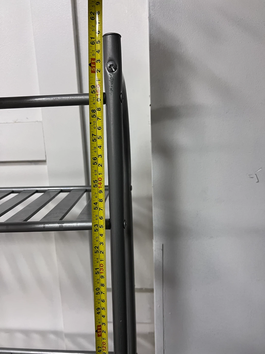 Gray Metal -Shelf over. The toilet Rack - photo 3