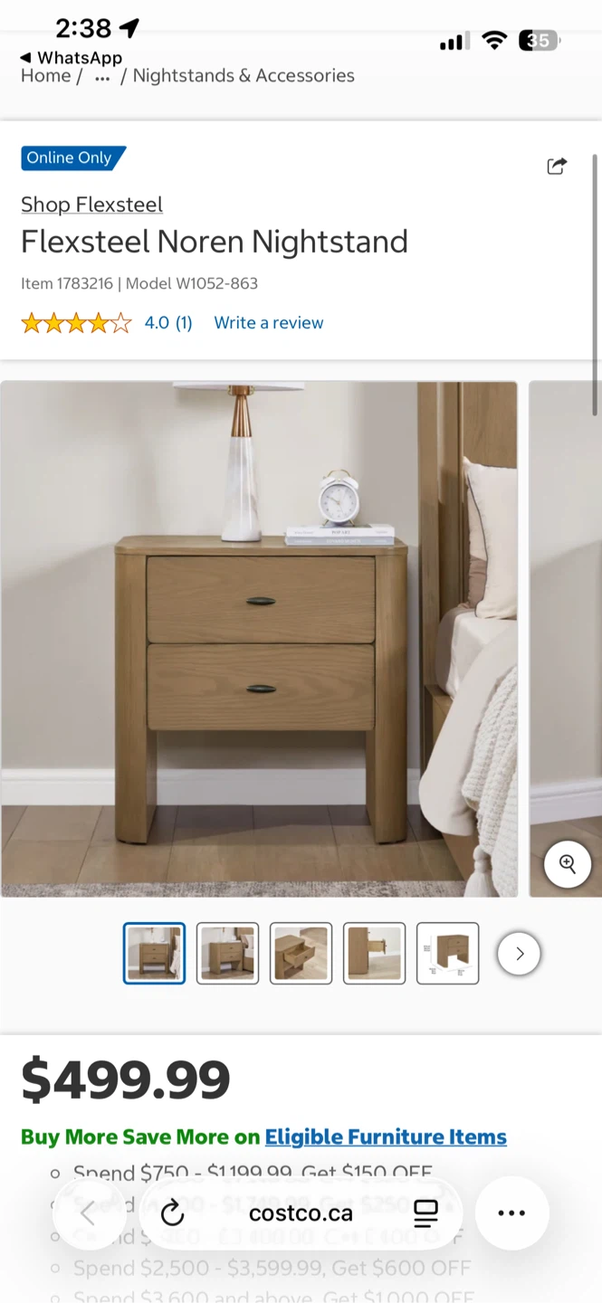 Flexsteel Noren Nightstand - photo 3