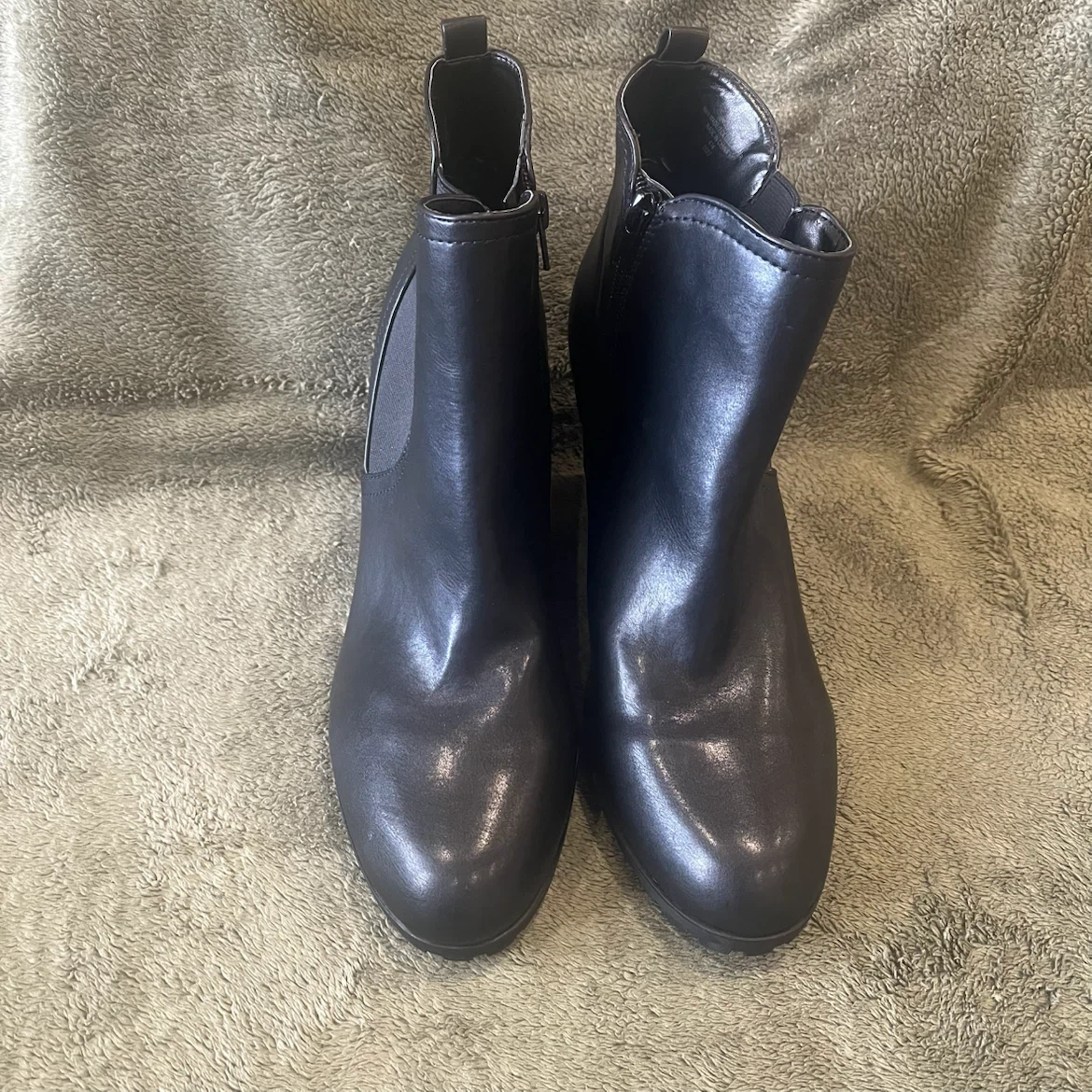 Black Wedge Ankle Boots