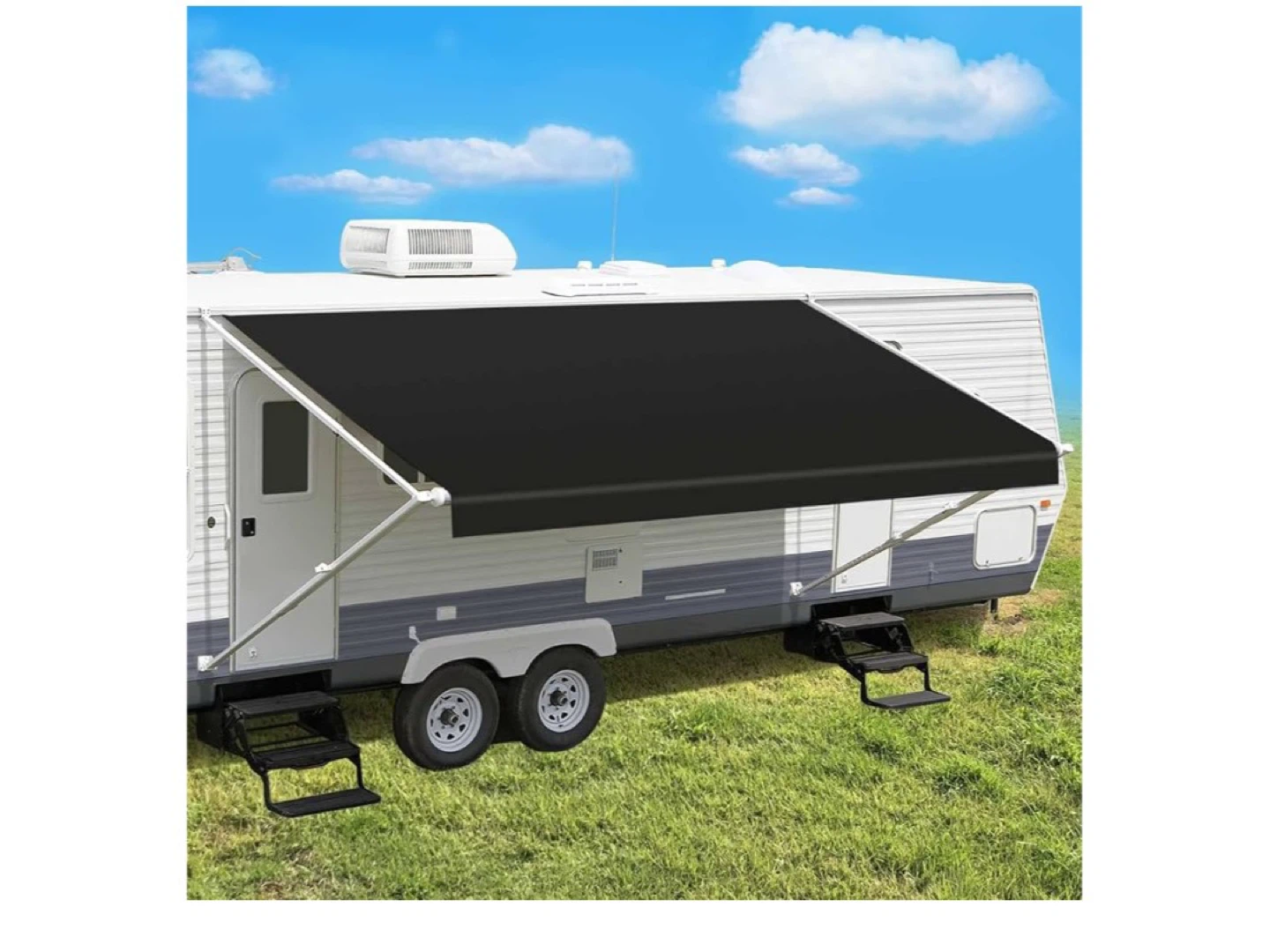Senior dark grey RV Awning Fabric Replacement - photo 5