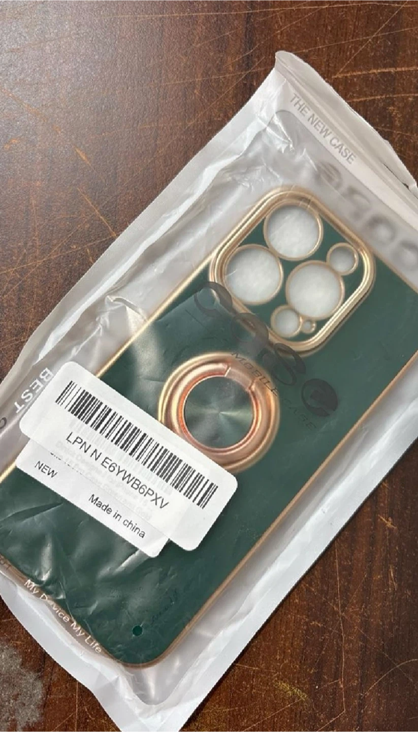 Green iPhone 15 Pro Case with Ring Holder - photo 2