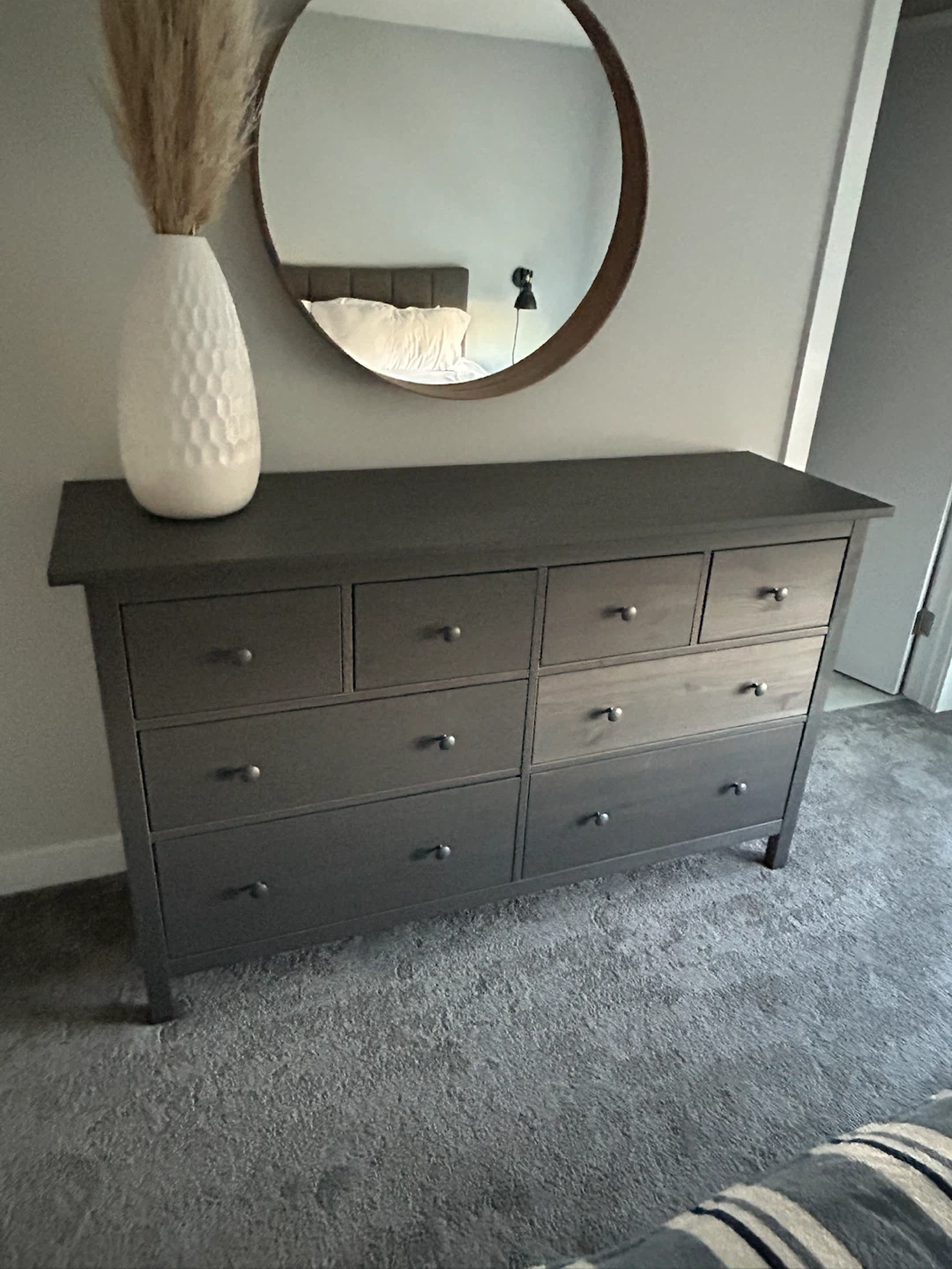 Grey 9-Drawer Dresser