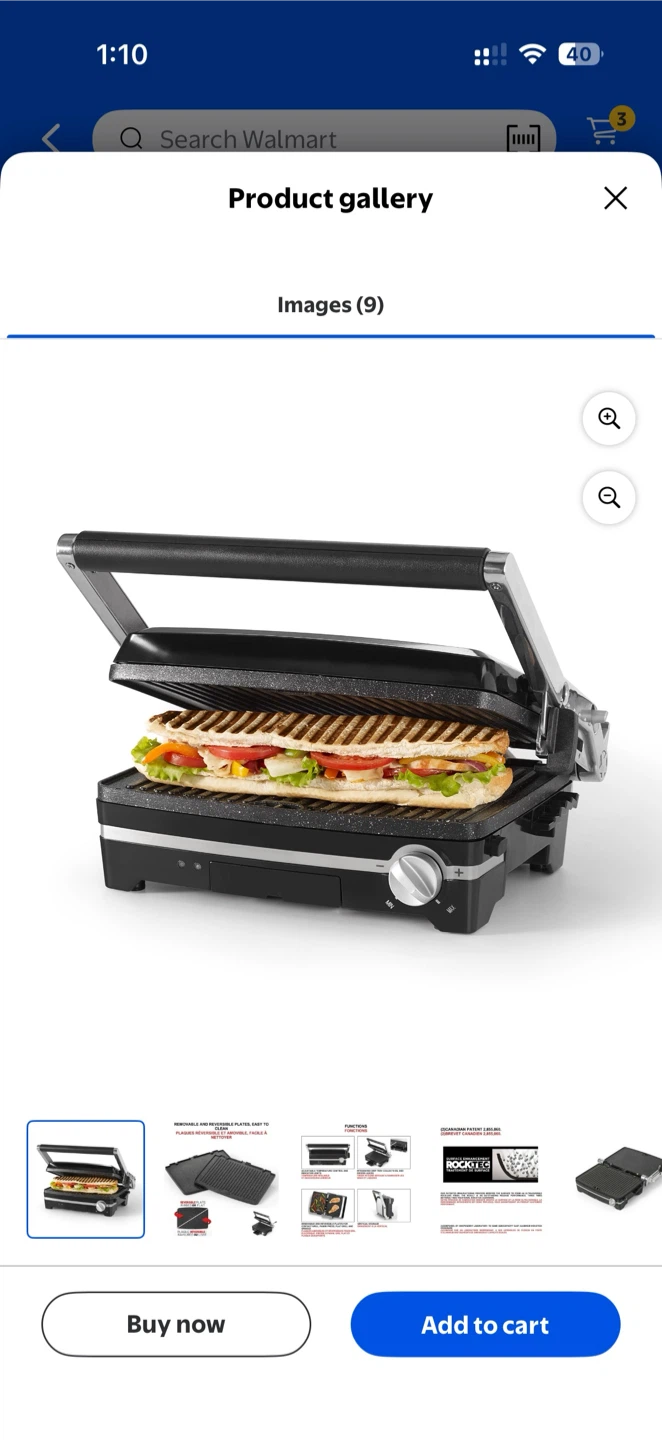 ROCKTEG Sandwich Maker and Grill