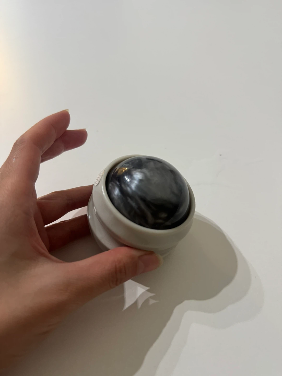 Massage Roller with Swirled Stone Ball - photo 2