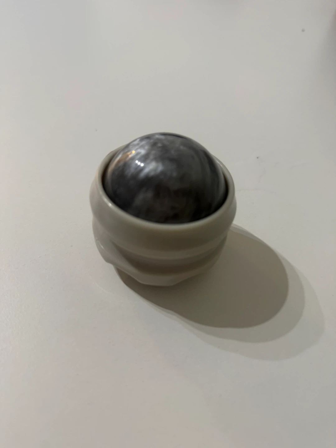 Massage Roller with Swirled Stone Ball