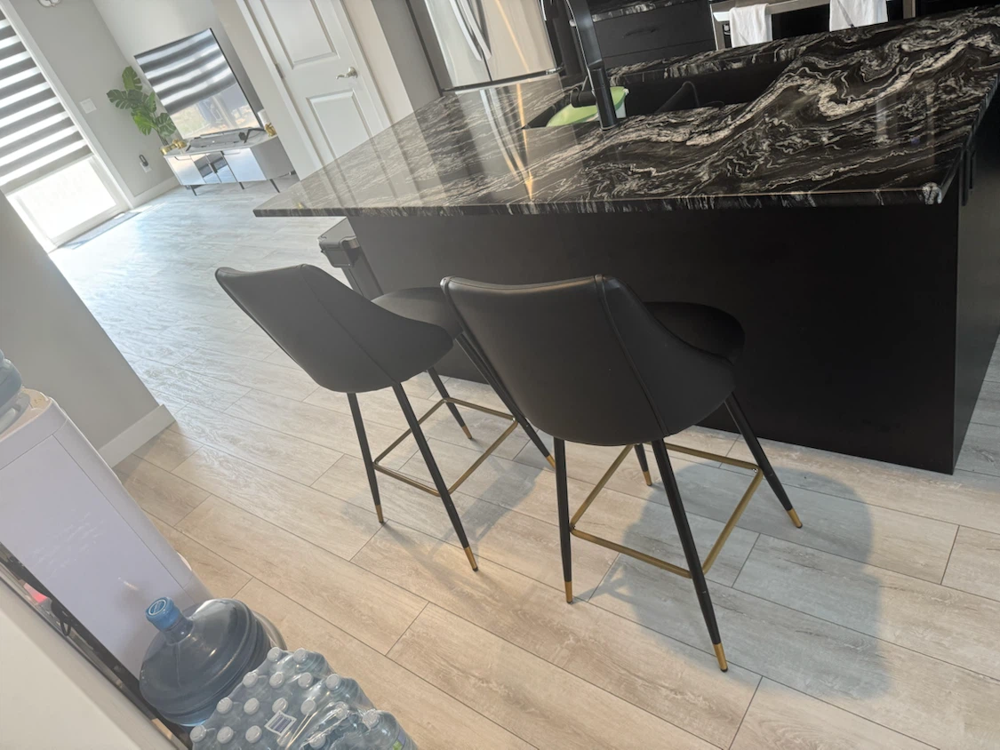 Set of 2 Black Bar Stools - photo 2