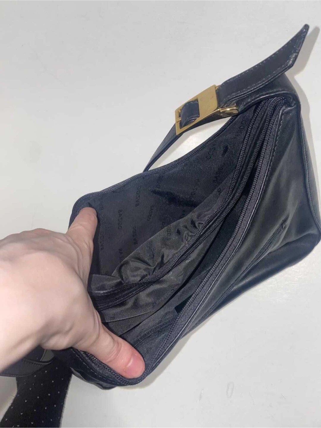 Black Genuine Leather Shoulder Bag - photo 4