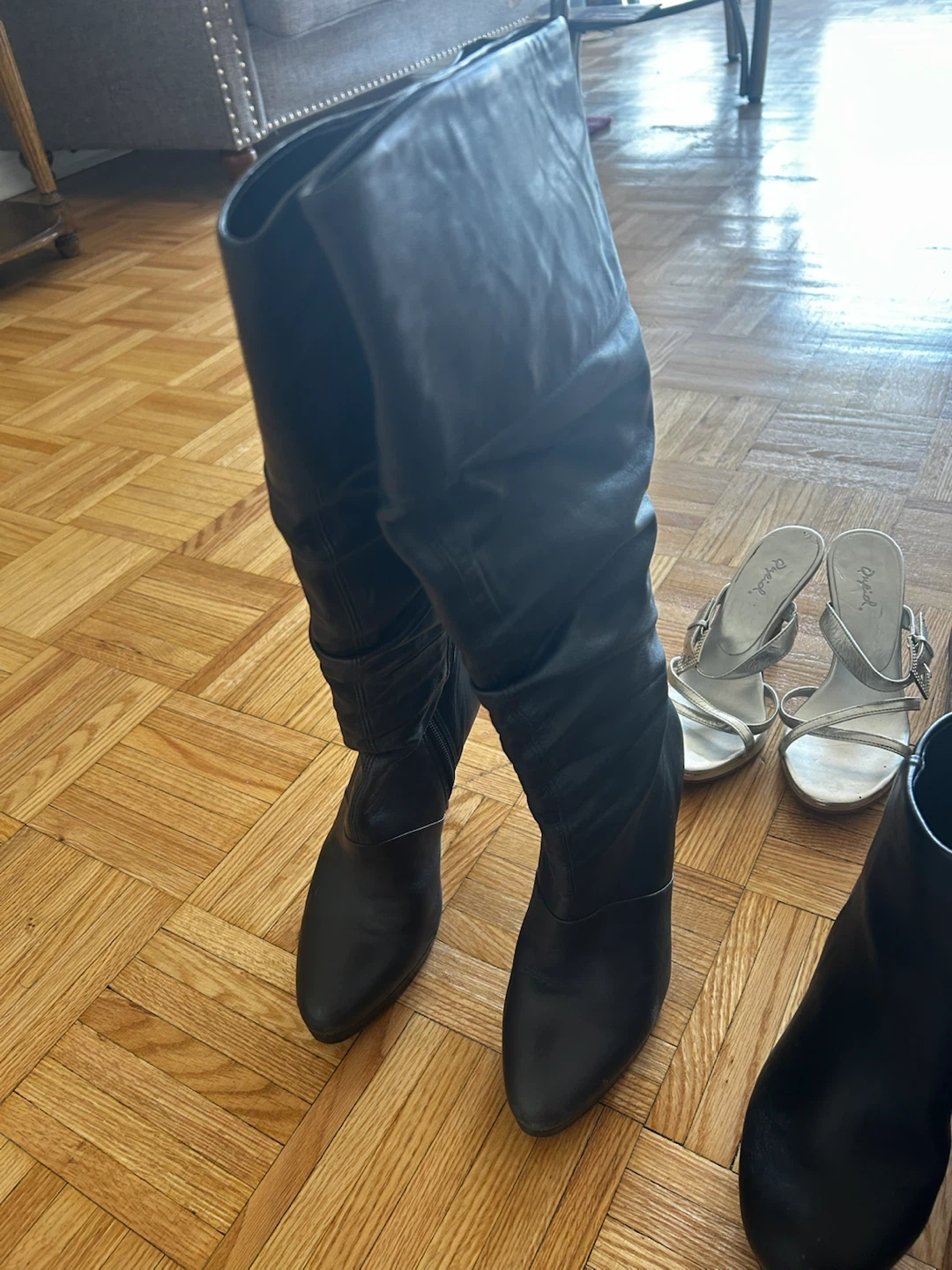 Black Leather Aldo party  Boots - photo 2
