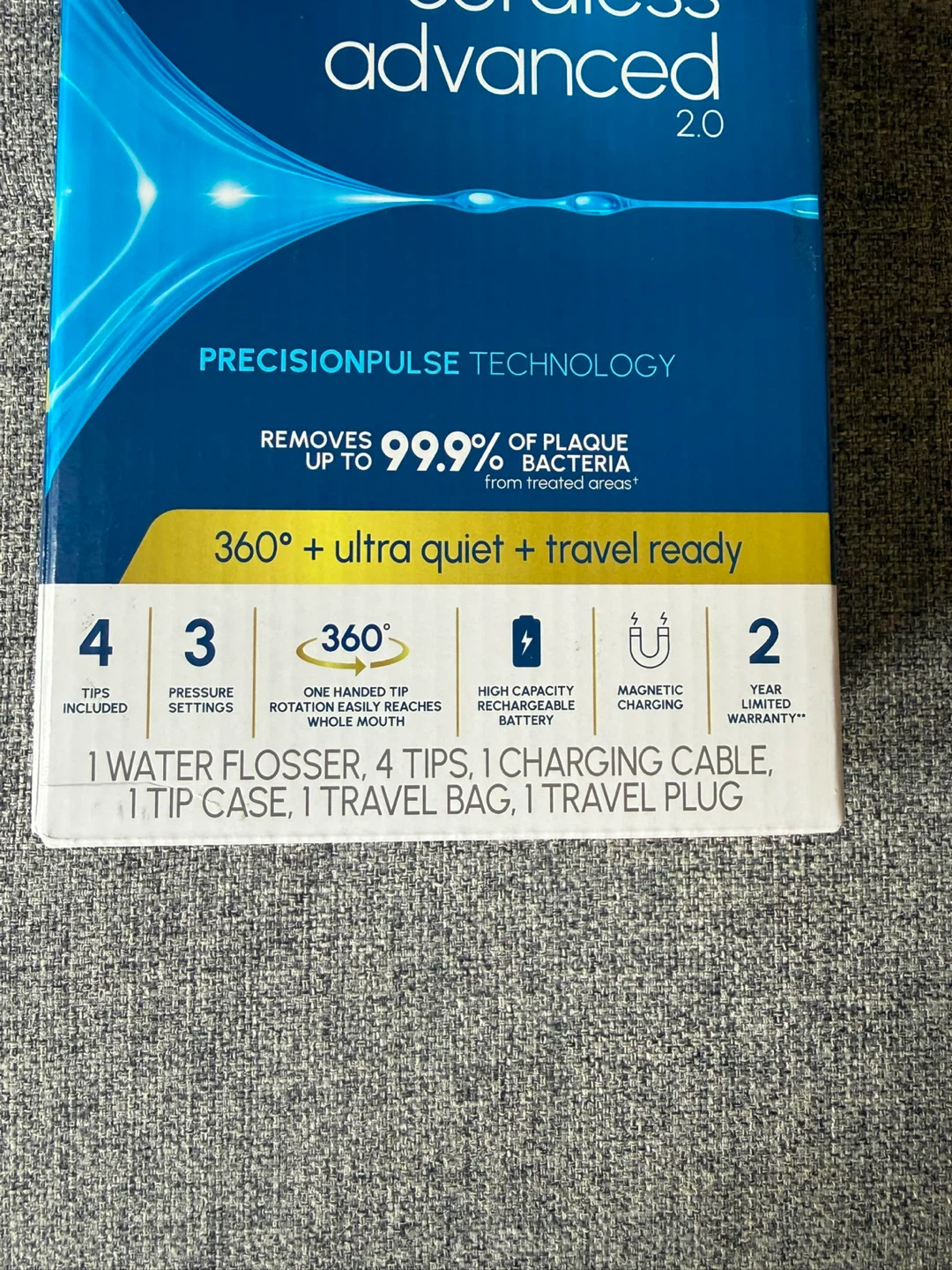 Waterpik Cordless Advanced 2.0 Water Flosser - photo 2