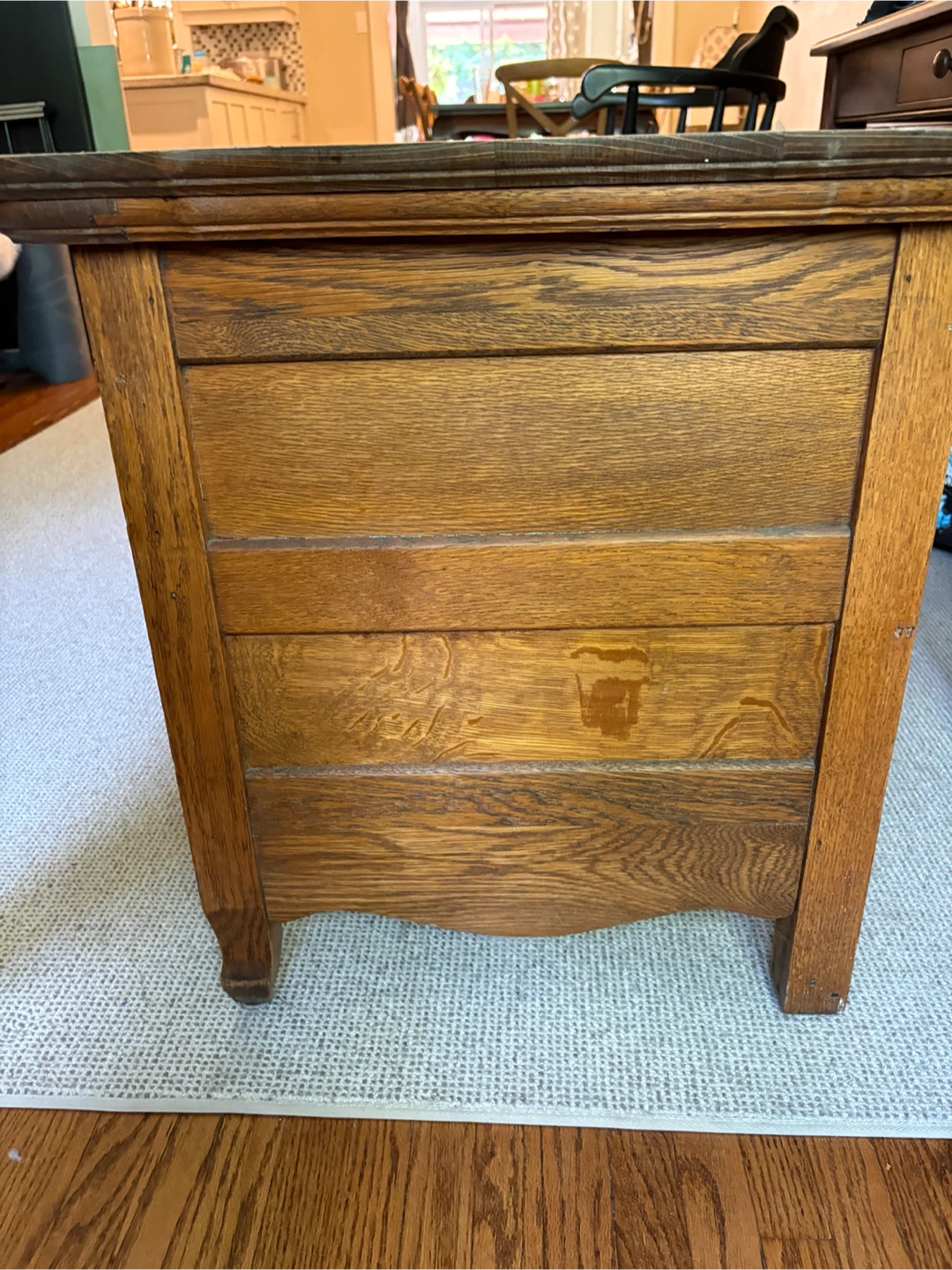 Antique Oak Dresser with Glass Knobs - photo 5