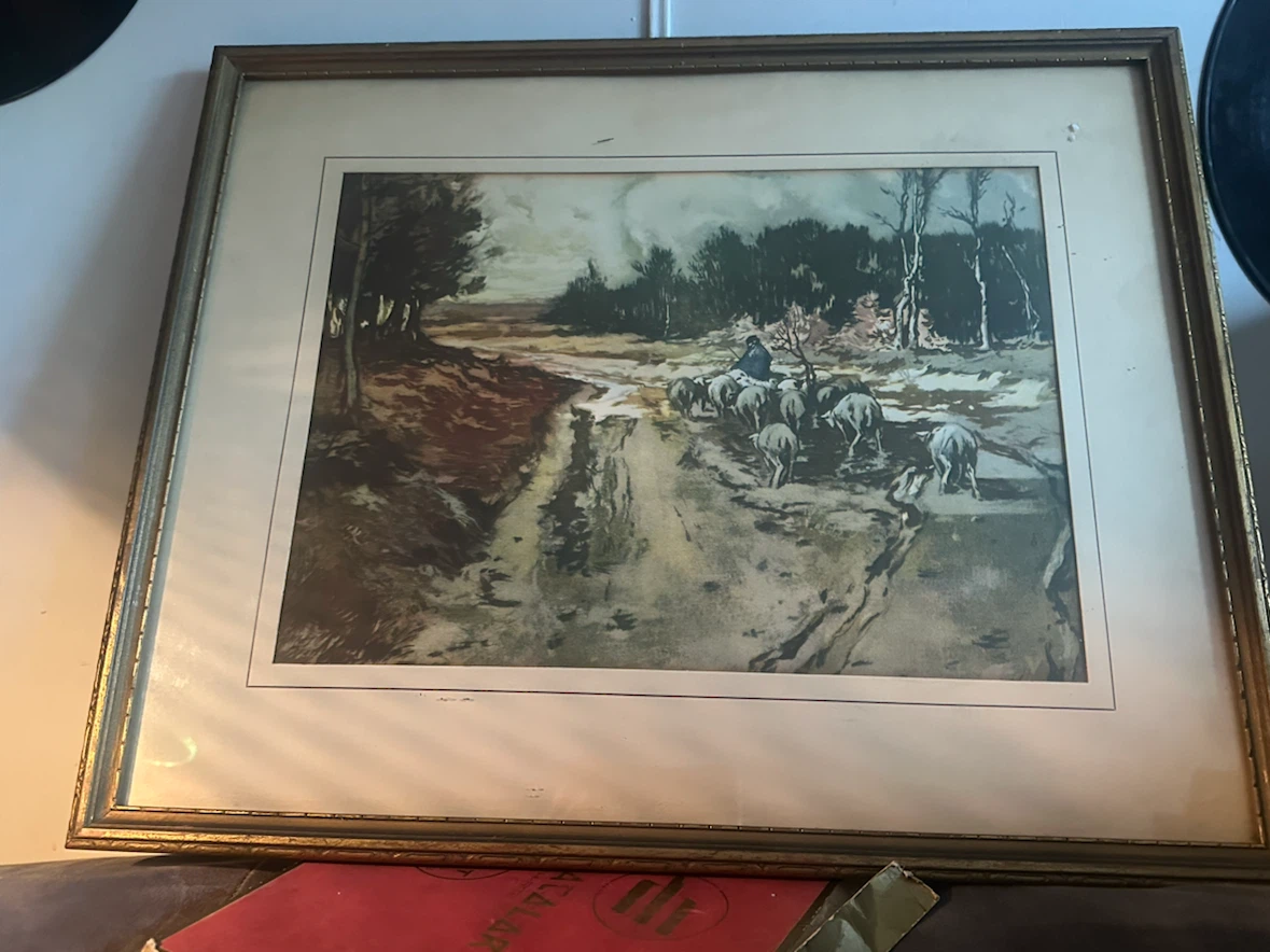Vintage Framed Art 20x17 - In The Dunes by S.R. Migini