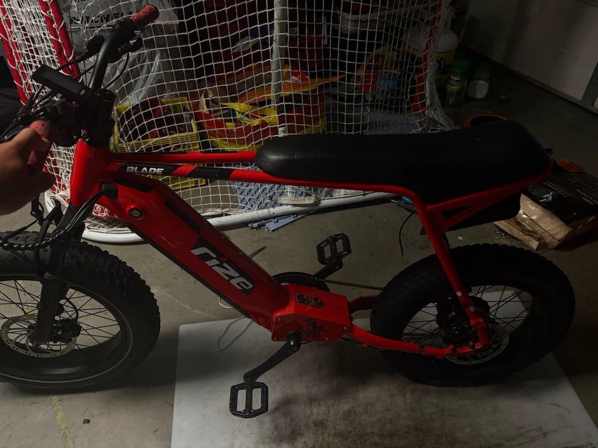 Red RIZE Blade Electric ebike