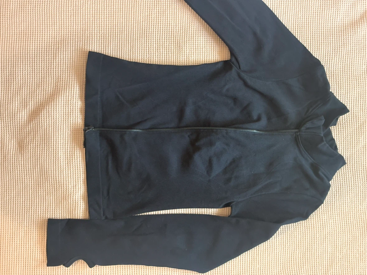 Black Full Zip Long Sleeve Athletic Jacket - photo 3