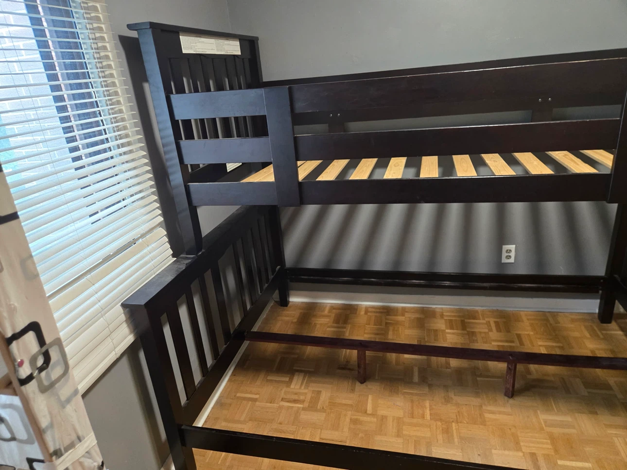Dark Wood Bunk Bed - full & twin - photo 3