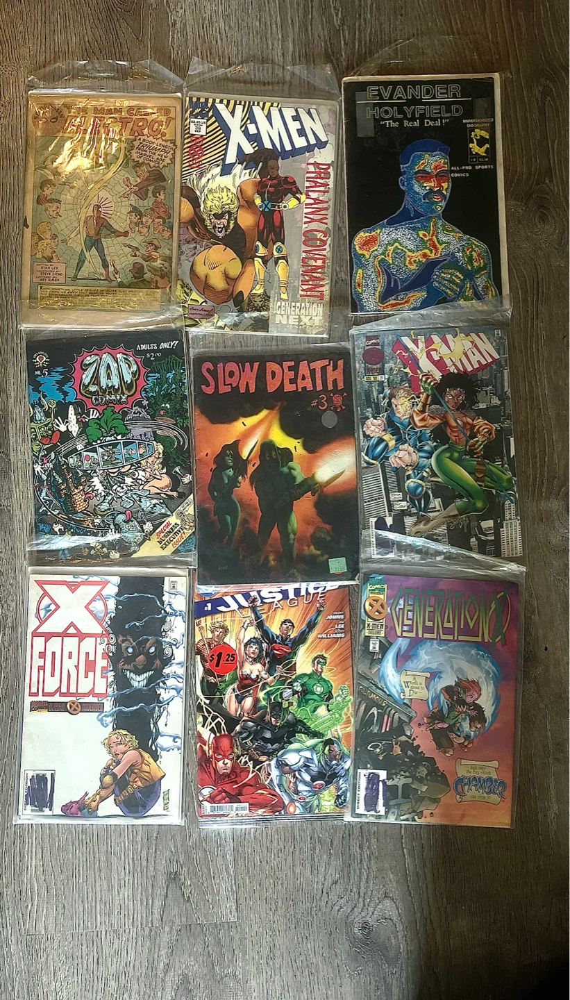 9 Comic Books 60s-present $130