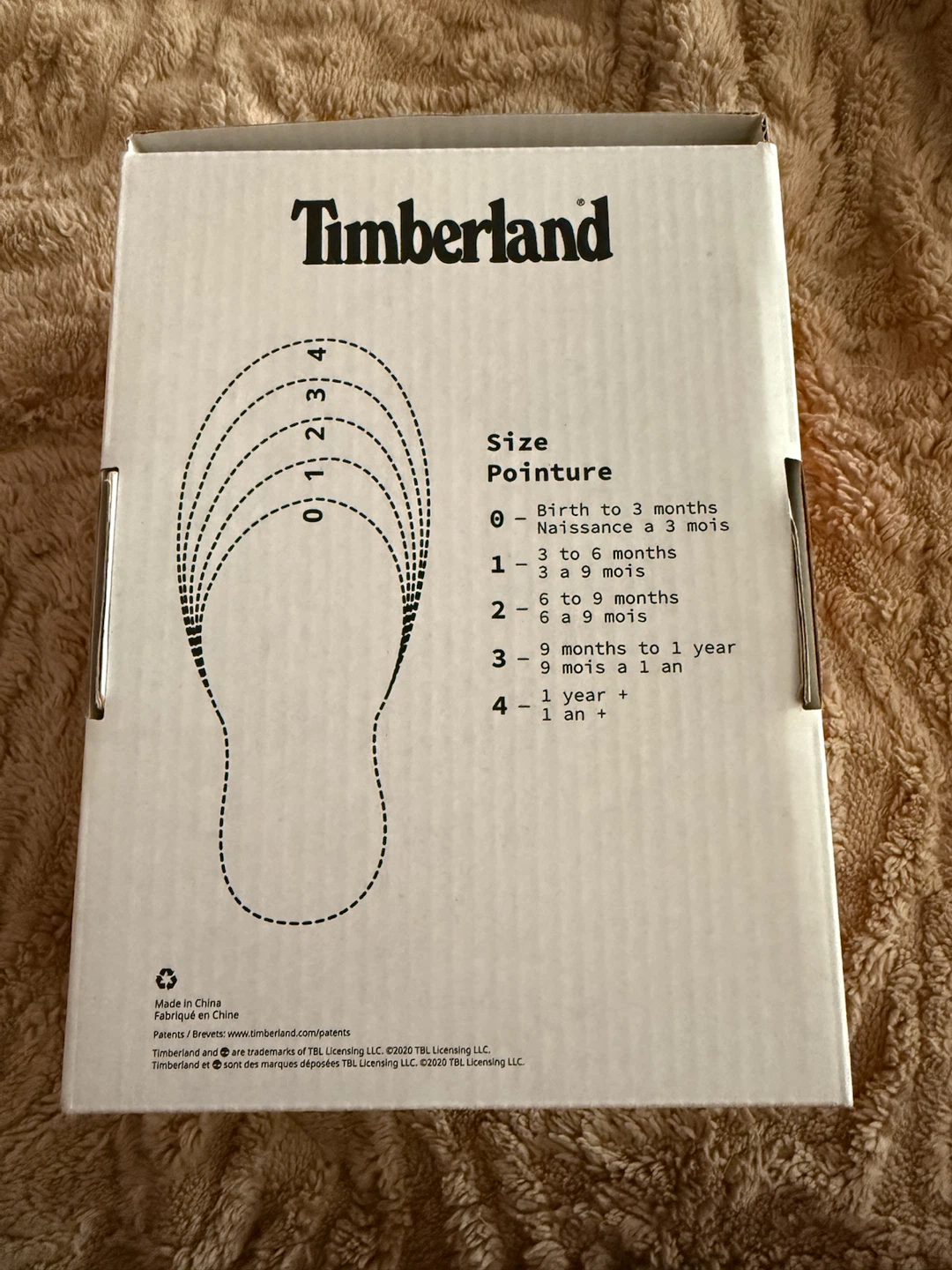 Timberland Crib Lace Boot - Wheat - Size 3 M/M - photo 2