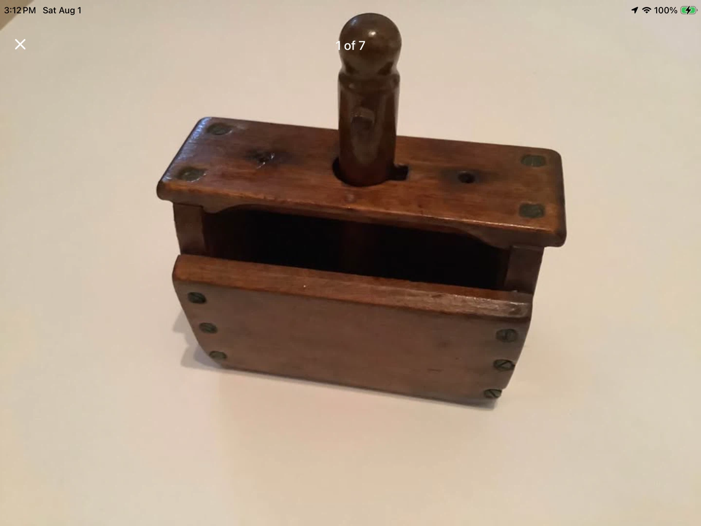 Antique/Primitive Wooden Butter Press/Mold 🐞