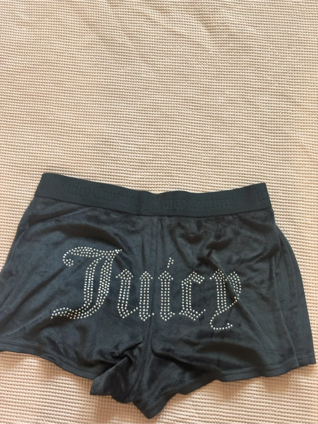 Juicy Couture Black Sleepwear Shorts with Rhinestones - photo 2