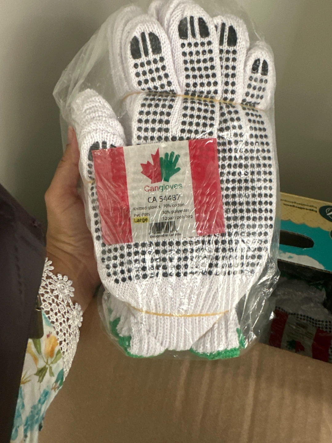 Cangloves Large Knitted Work Gloves