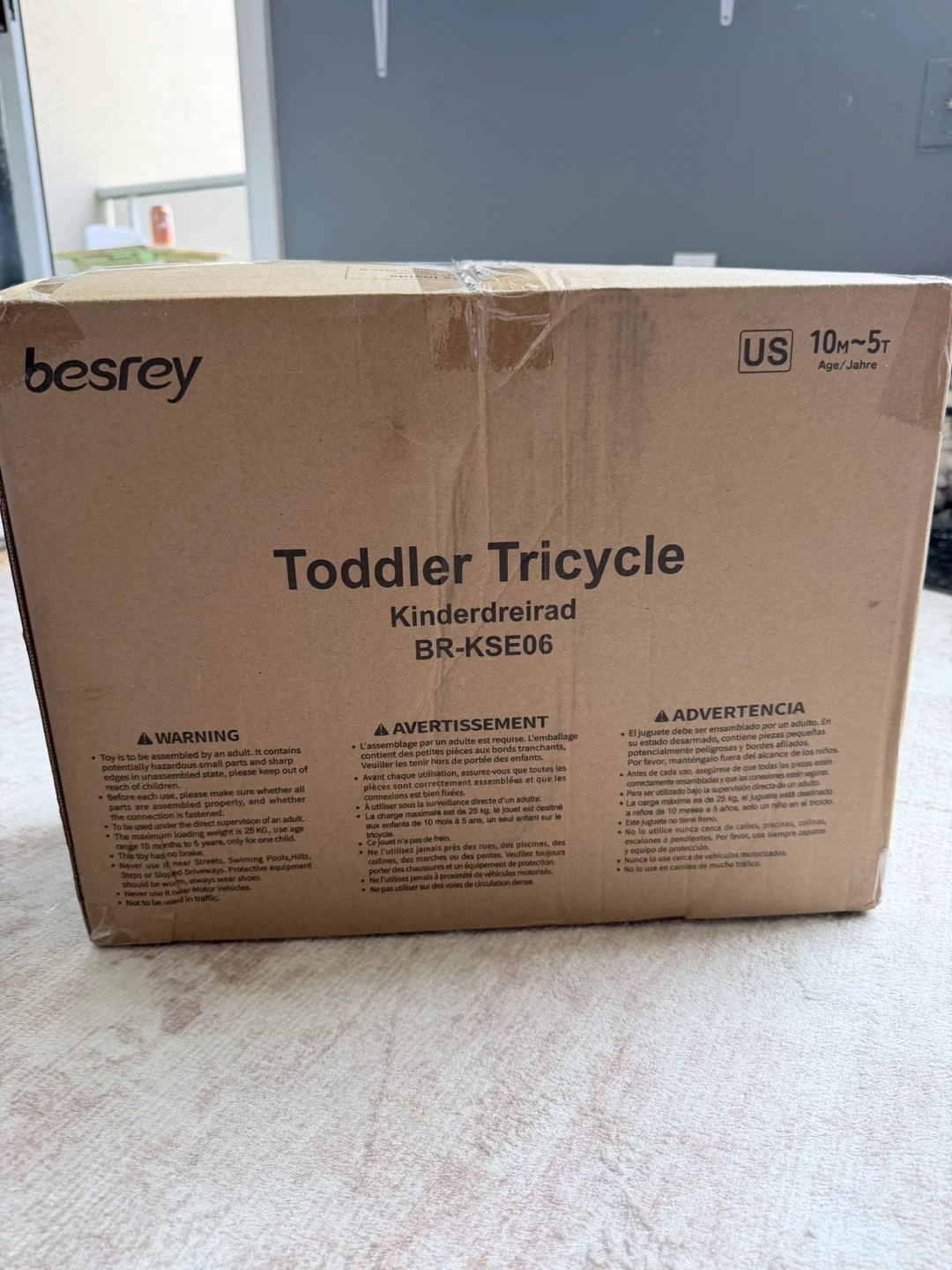 Besrey Toddler Tricycle 1-5 Years - photo 4
