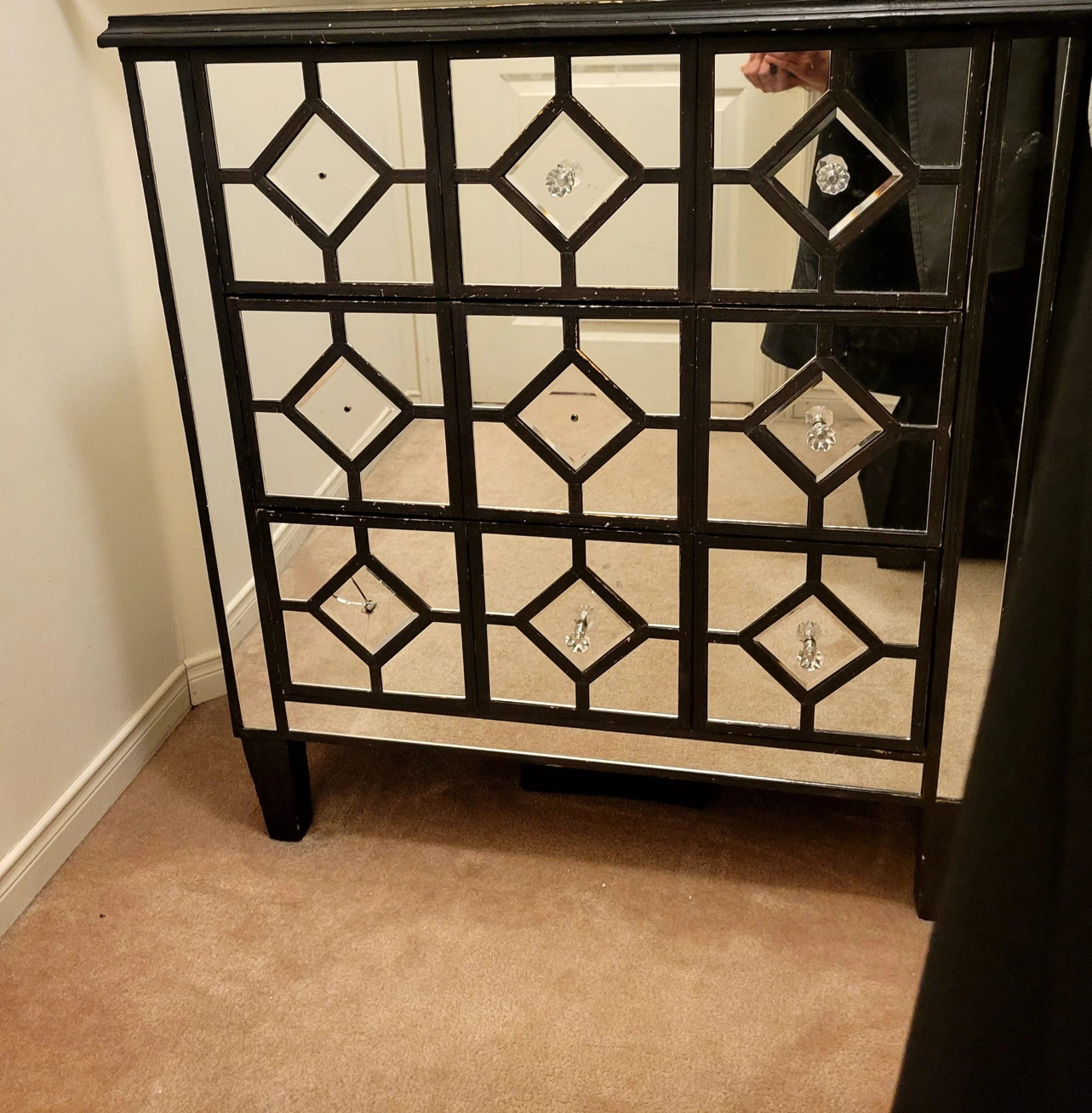 Mirrored Chest of Drawers 3 drawers
