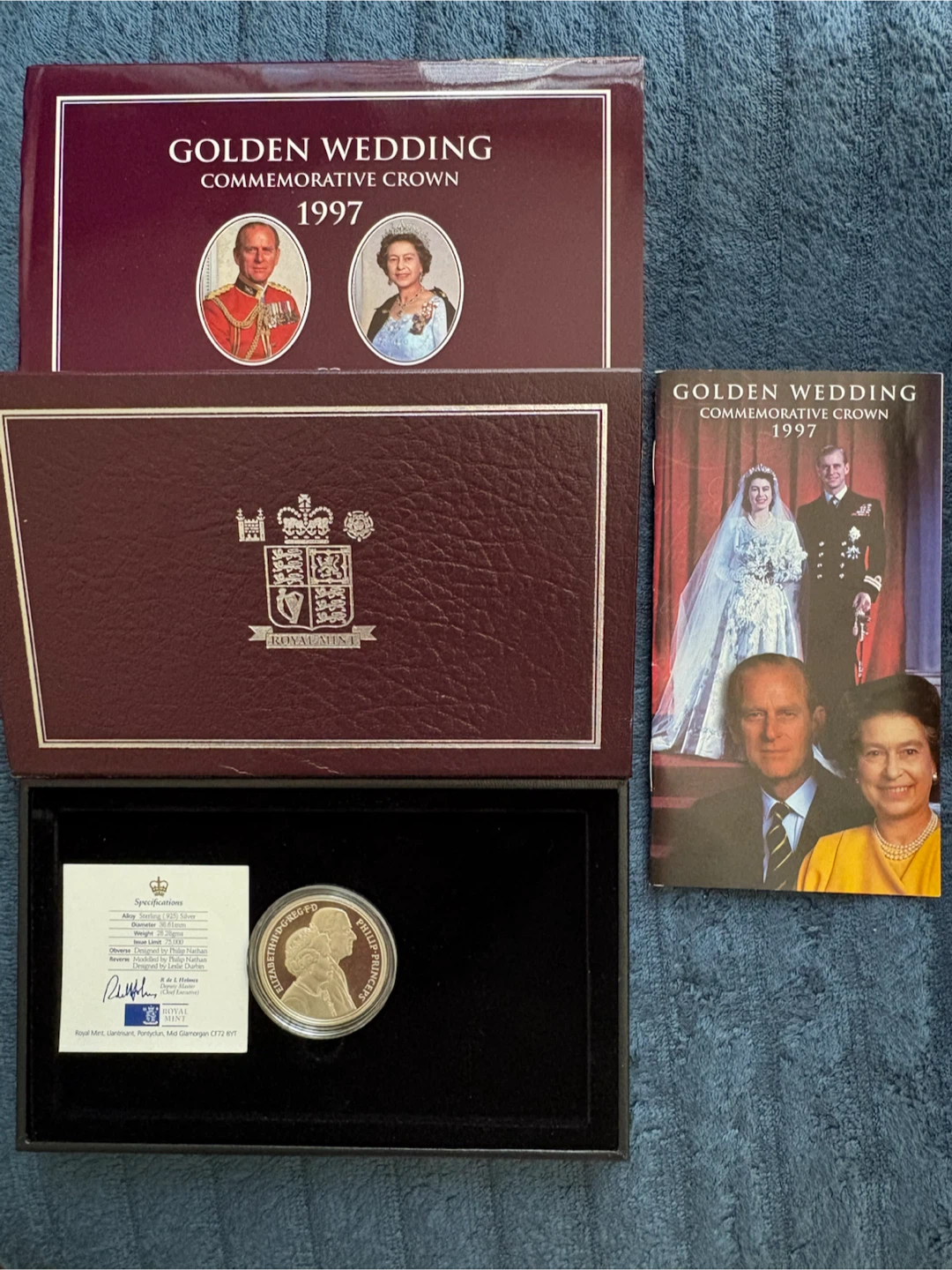1997 UK 5 Pound Silver Proof Coin - Complete Set