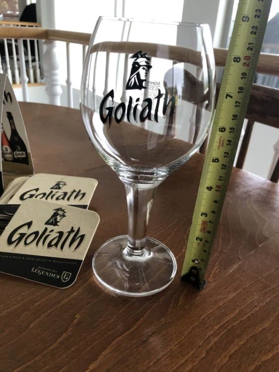 Authentic Goliath Belgian Beer Glasses