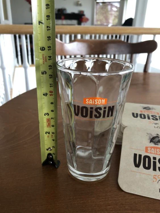 Authentic Saison Voisin Belgian Beer Glasses