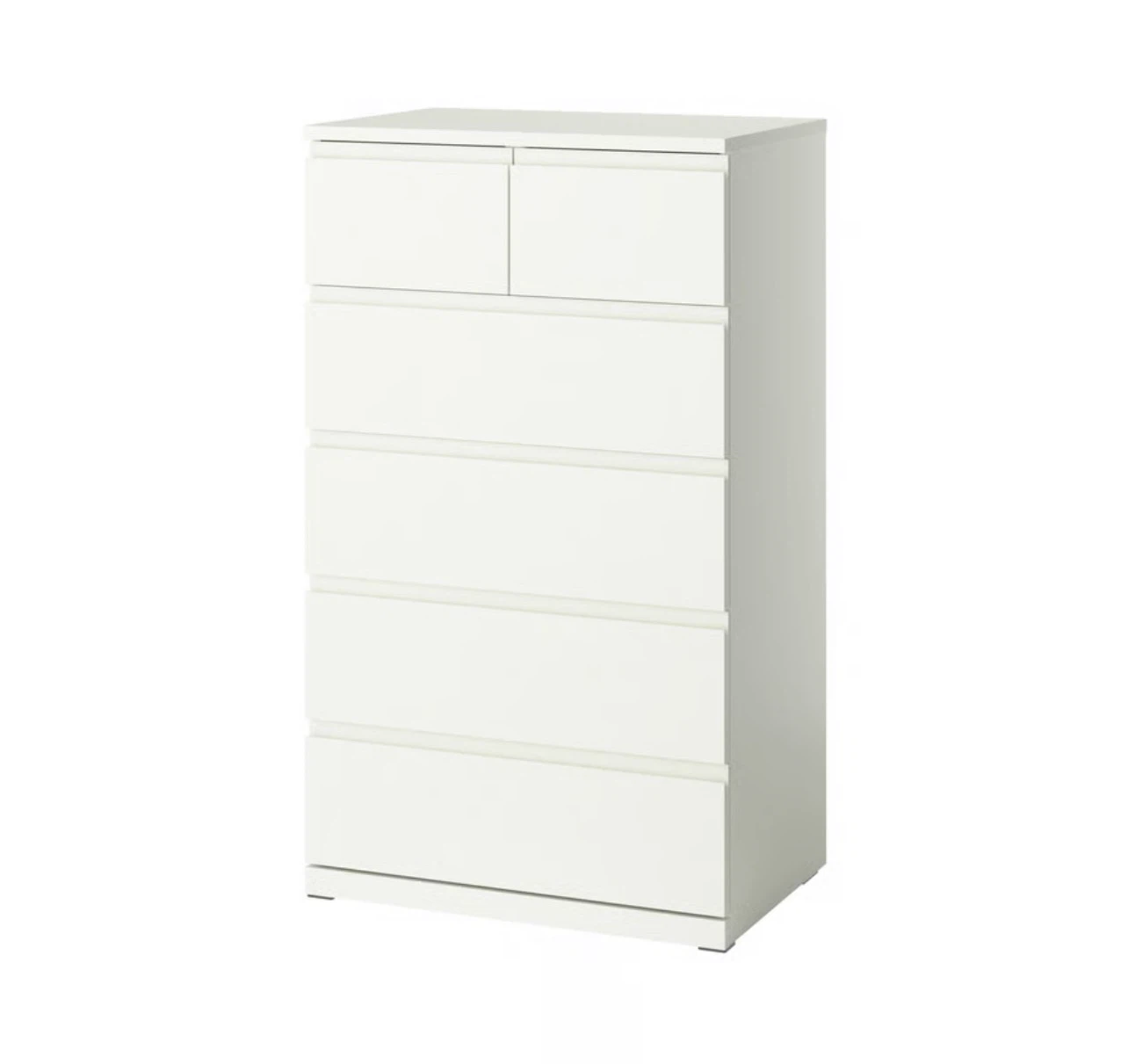 White 6-Drawer Dresser