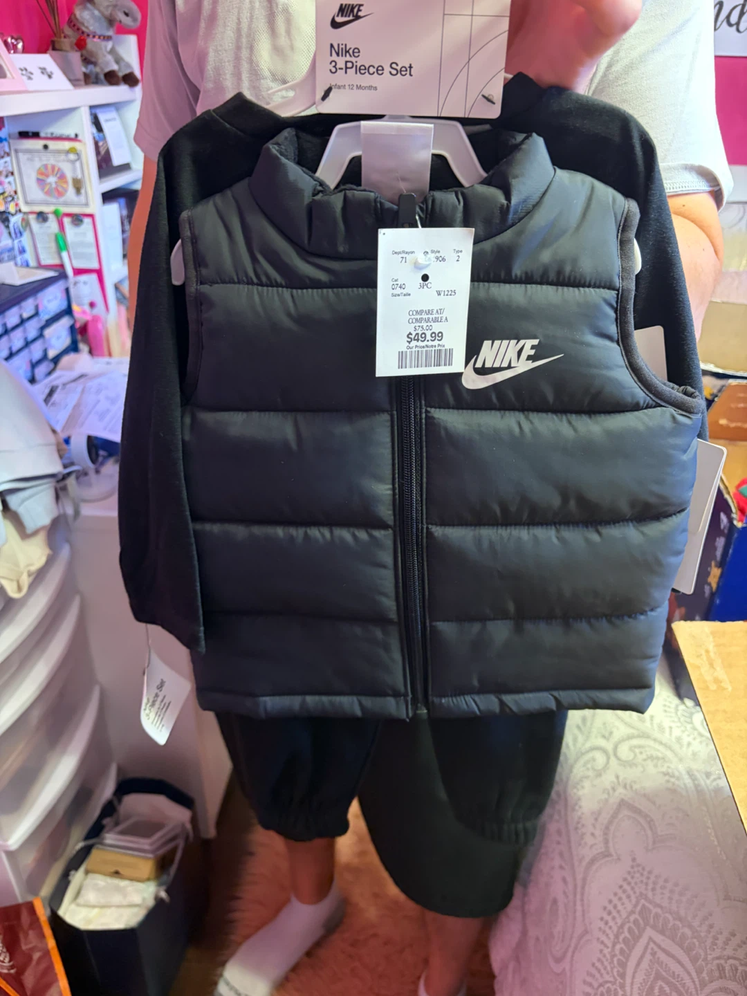 Nike 3-Piece Baby Set - Black/Grey