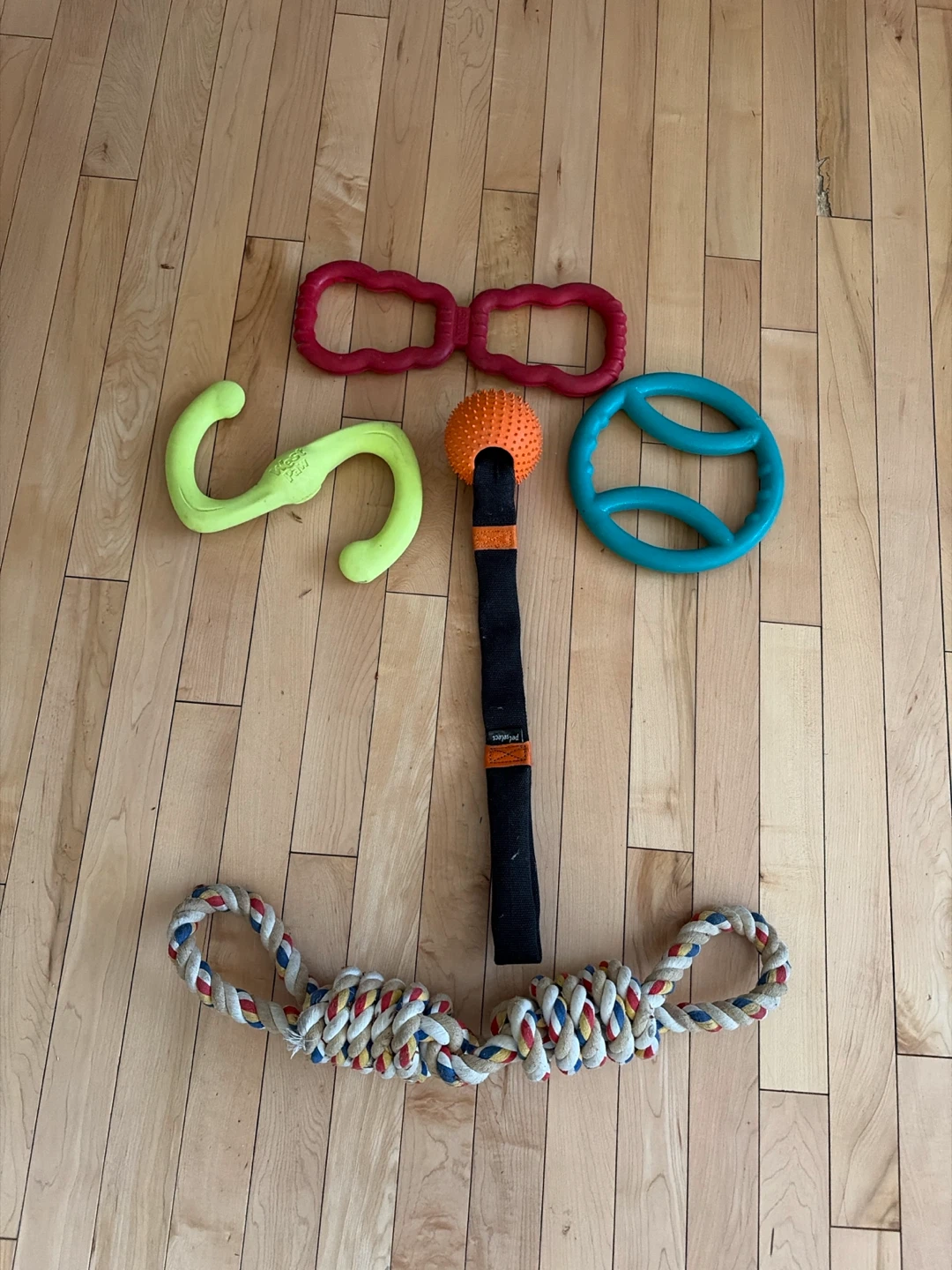 Dog toys gently used