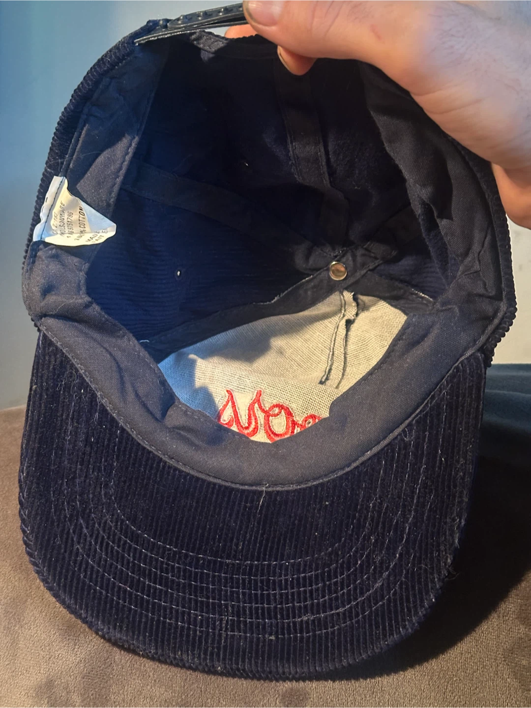 Vintage coors lite corduroy hat - photo 4