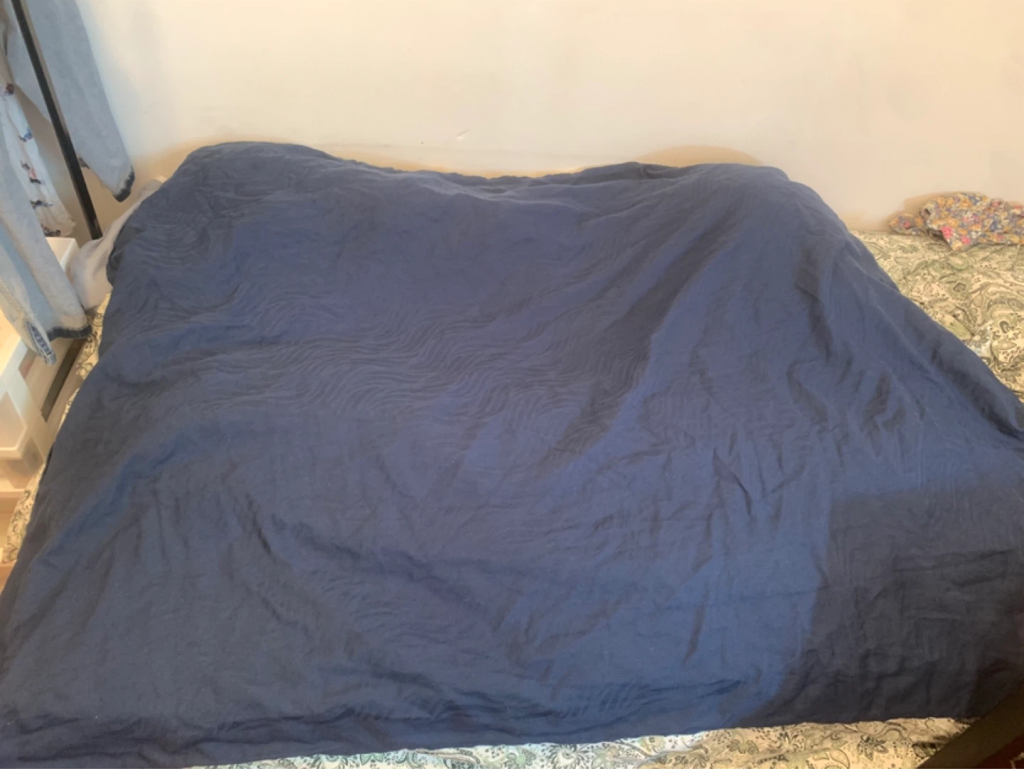 Moving Sale Dark Blue Throw Blanket