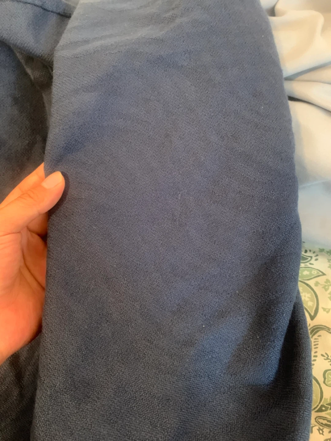 Moving Sale Dark Blue Throw Blanket - photo 3