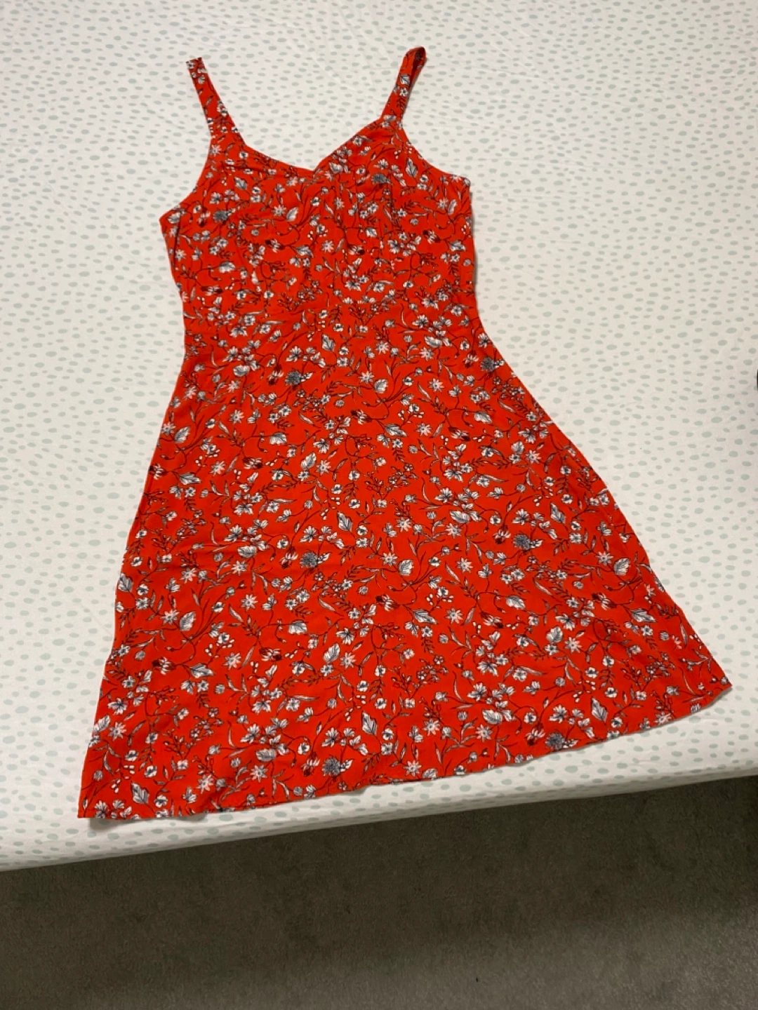 Red Floral Mini Dress - photo 5